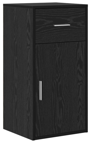 Sarokíróasztal fiókkal Fekete tölgy 102 x 88 x 75 cm