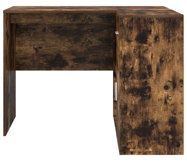 Sarok Íróasztal Füstölt Tölgy 102x88x75 cm Hajlított Fa