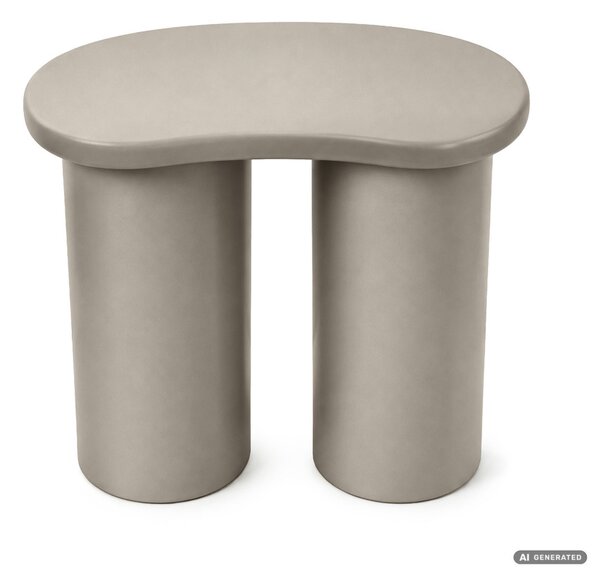 AKORD Furniture Factory Cube Dohányzóasztal MDF Szürke Dupla Hengeres Lábakkal