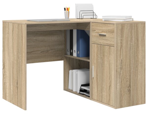 Sarokíróasztal fiókkal Sonoma tölgy 102 x 50 x 75 cm Faanyag