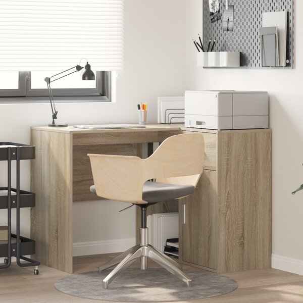 Sarokíróasztal fiókkal Sonoma tölgy 102 x 50 x 75 cm Faanyag