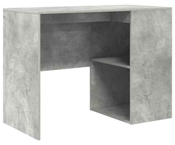 Sarokíróasztal fiókkal Beton Szürke 102 x 50 x 75 cm Faanyag