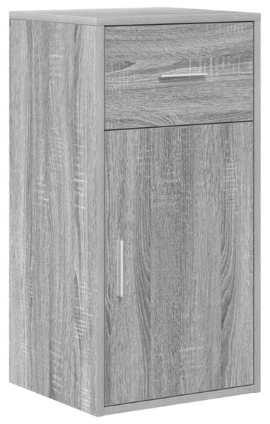 Szürke Sonoma Sarokasztal 102x88x75 cm Műgyanta