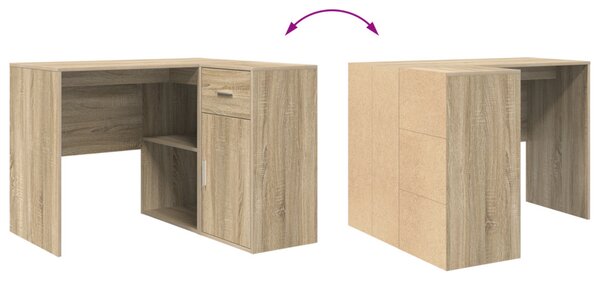 Sarokíróasztal fiókkal Sonoma tölgy 102 x 50 x 75 cm Faanyag