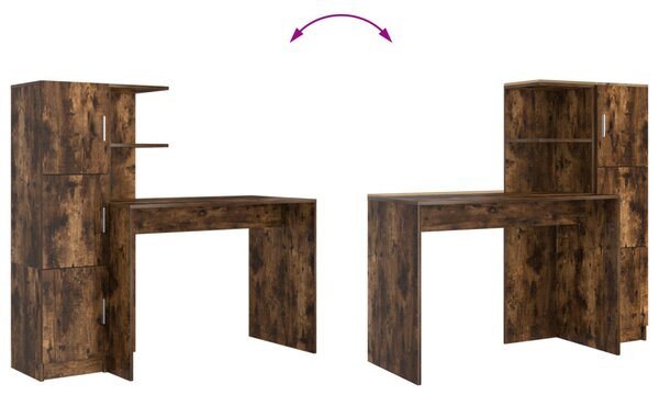 Asztal 2 pcs Füstölt tölgy