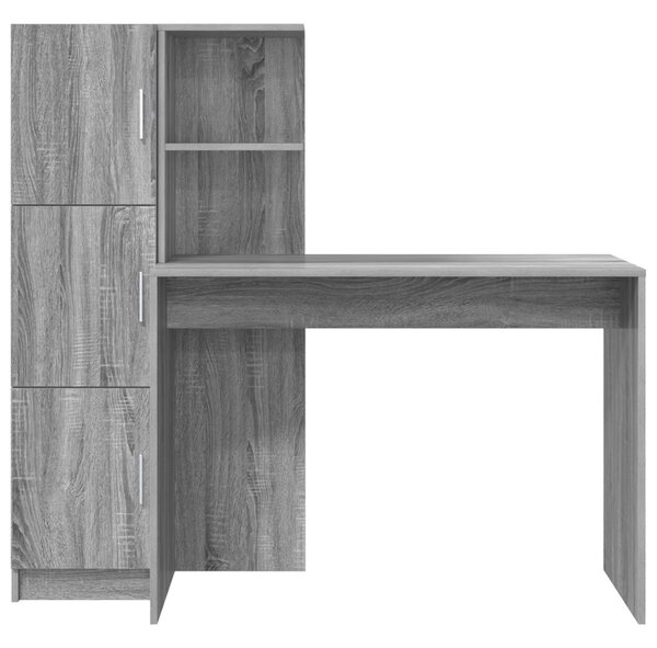 Asztal 2 pcs Szürke Sonoma