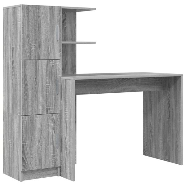 Asztal 2 pcs Szürke Sonoma