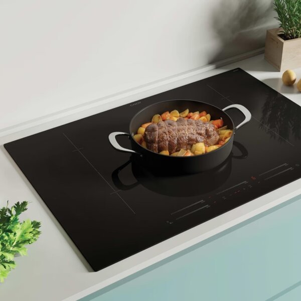 Candy CIF854MCBB Beépíthető főzőlap 77cm, 5 főzőzóna, Fekete