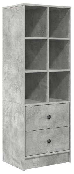 Tárolóval rendelkező íróasztal fiókkal 2 pcs Beton Szürke