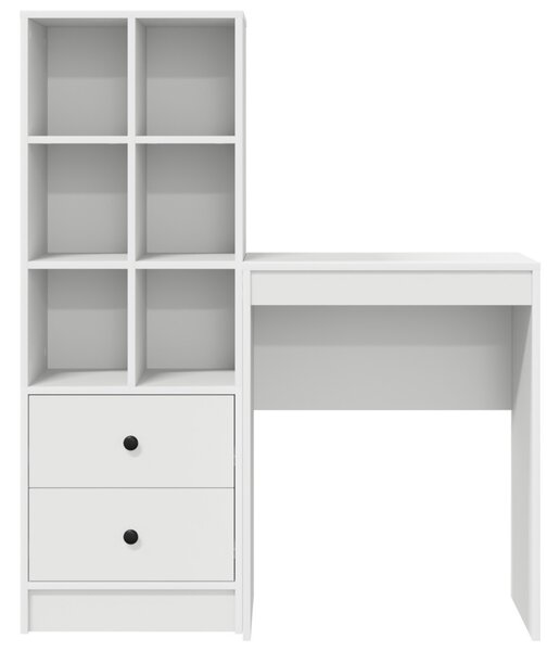 Tárolóval rendelkező íróasztal 2 pcs Fehér 45.5 x 34 x 127 cm