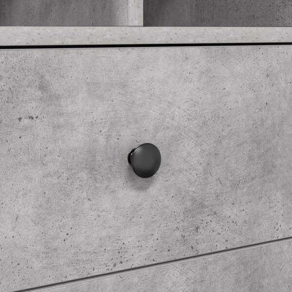 Tárolóval rendelkező íróasztal fiókkal 2 pcs Beton Szürke