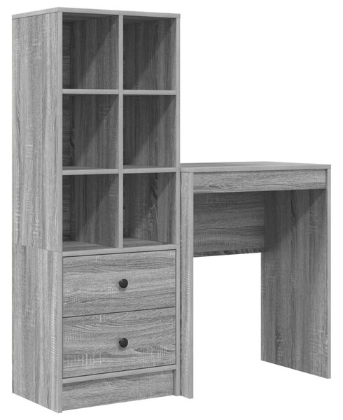 Asztal Szürke Sonoma 105,5 x 34 x 127 cm 2 db