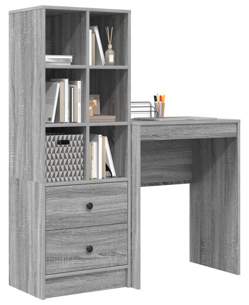 Asztal Szürke Sonoma 105,5 x 34 x 127 cm 2 db