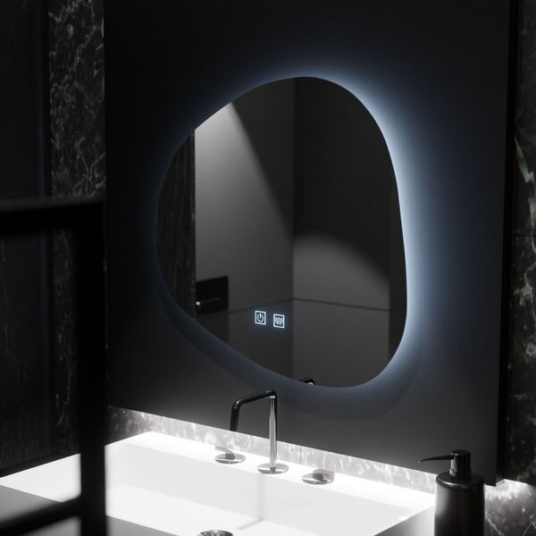 Organica LED Tükör 60x60 cm, Duna Touch, páramentesítő rendszerrel, dimmelhető