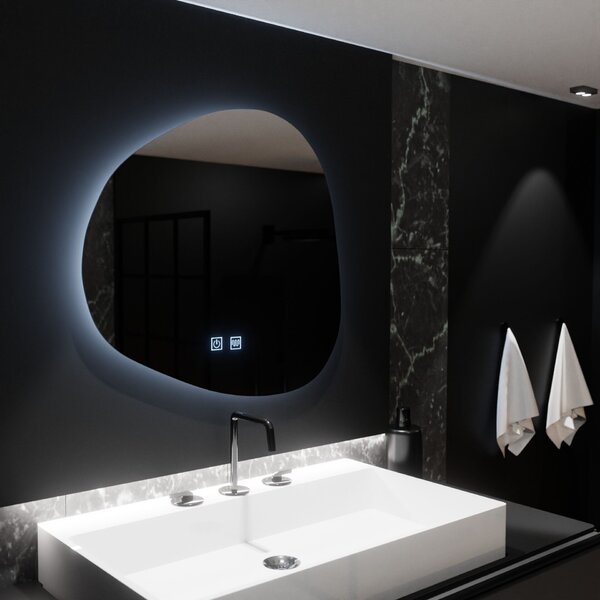 Organica LED Tükör 60x60 cm, Duna Touch, páramentesítő rendszerrel, dimmelhető
