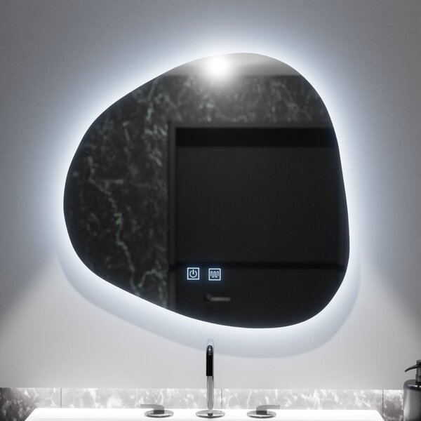 Organica LED Tükör 60x60 cm, Duna Touch, páramentesítő rendszerrel, dimmelhető