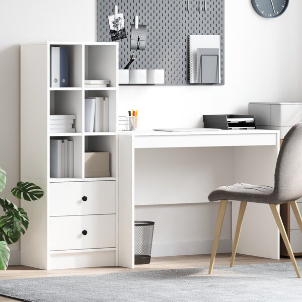 Asztal fiókkal 2 pcs Fehér
