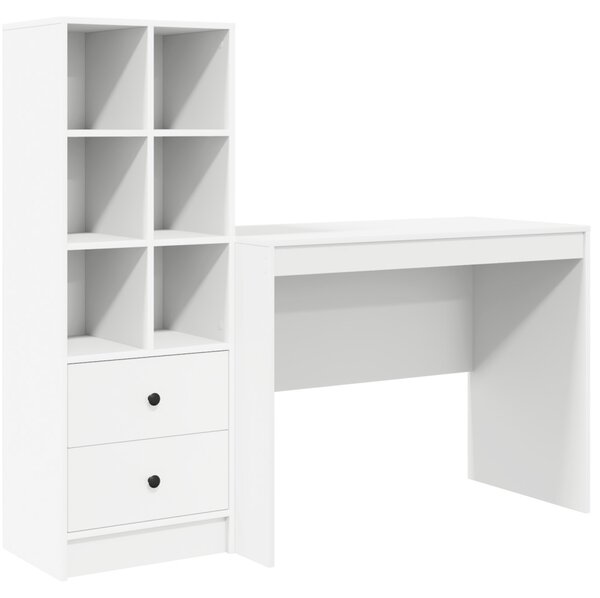 Asztal fiókkal 2 pcs Fehér