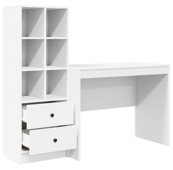 Asztal fiókkal 2 pcs Fehér