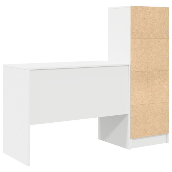 Asztal fiókkal 2 pcs Fehér