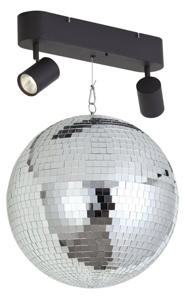 Retro függőlámpa Diszkógömb LED-del 2-lámpás távirányítóval - Discoball
