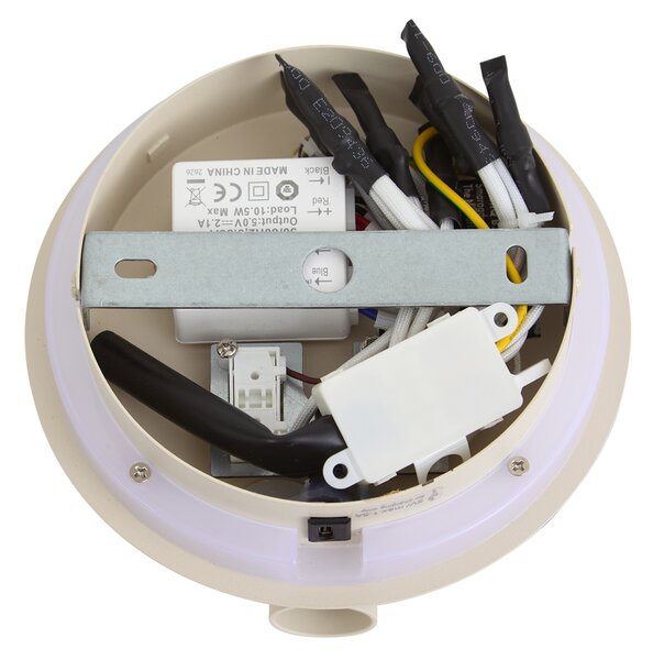 Modern fali lámpa bézs LED-del és USB-C-vel - Croft