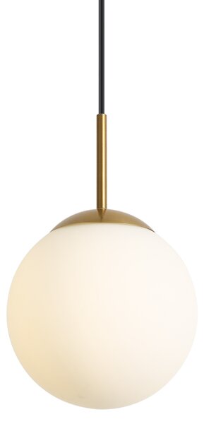 Art Deco Függőlámpa Arany opálüveggel IP44 - Flore