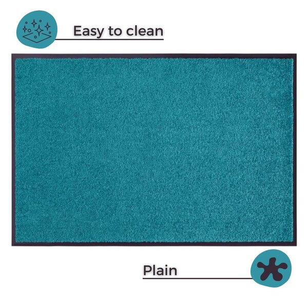 Wash & Clean türkiz lábtörlő, 39 x 58 cm - Hanse Home