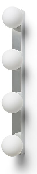 Rendl fürdőszobai fali lámpa domino iv króm opálüveg IP44 r14390