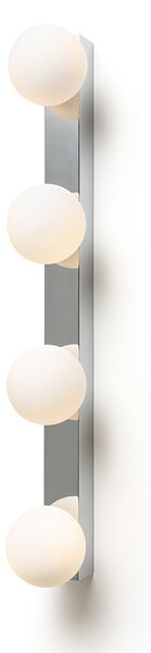 Rendl fürdőszobai fali lámpa domino iv króm opálüveg IP44 r14390