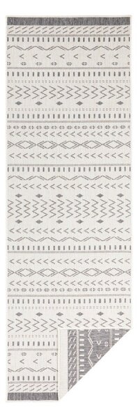 Kuba szürke-krémszínű kültéri szőnyeg, 250 x 80 cm - NORTHRUGS