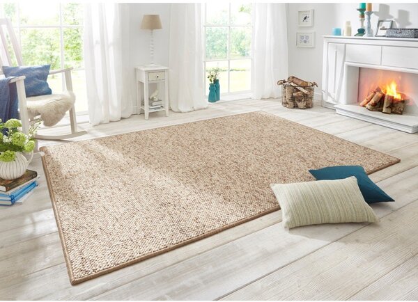 Világosbarna futószőnyeg 80x200 cm Wolly – BT Carpet