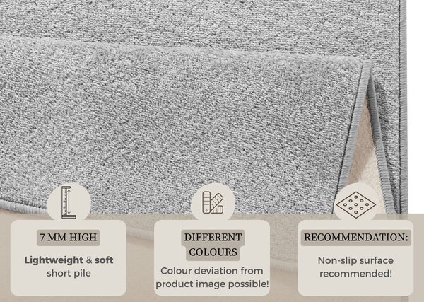Világosszürke szőnyeg 80x150 cm Fancy – Hanse Home
