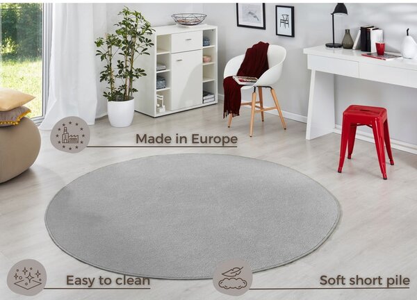 Világosszürke kerek szőnyeg ø 133 cm Fancy – Hanse Home
