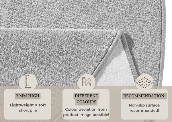 Világosszürke kerek szőnyeg ø 133 cm Fancy – Hanse Home