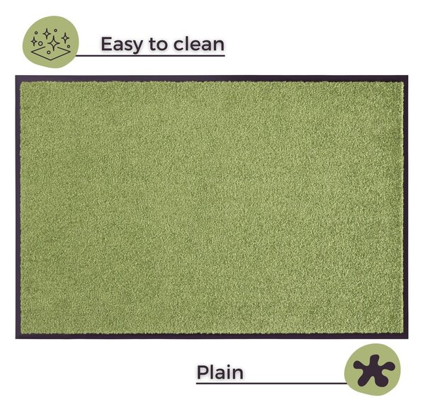Wash & Clean zöld lábtörlő, 39 x 58 cm - Hanse Home