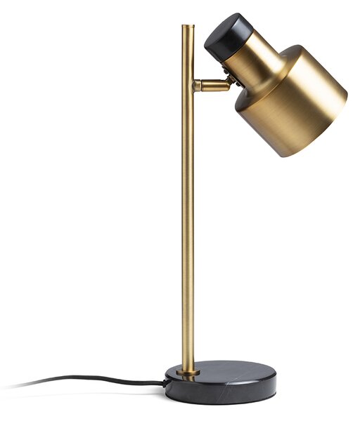 Rendl asztali lámpa divina sárgaréz dekoratív fekete márvány r14261