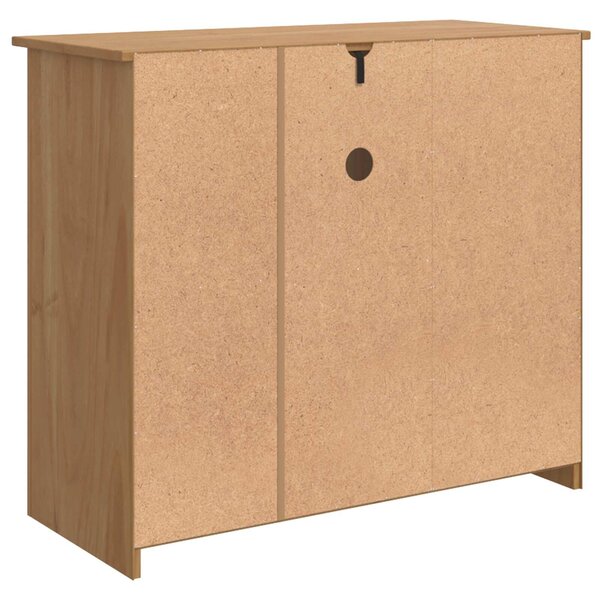 VidaXL Mikró felület fiókkal PANAMA Mézes Viasz 99.5 x 44 x 86.5 cm