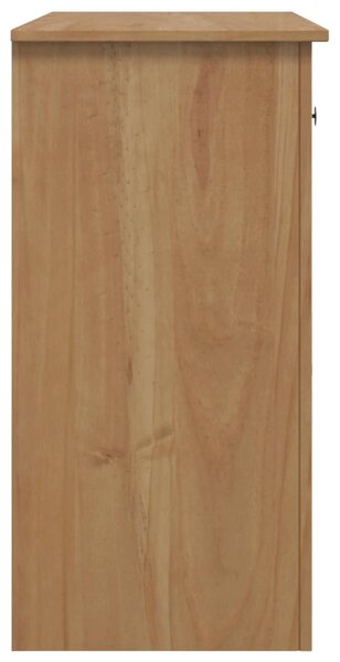 VidaXL Mikró felület fiókkal PANAMA Mézes Viasz 99.5 x 44 x 86.5 cm