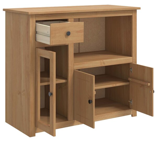 VidaXL Mikró felület fiókkal PANAMA Mézes Viasz 99.5 x 44 x 86.5 cm