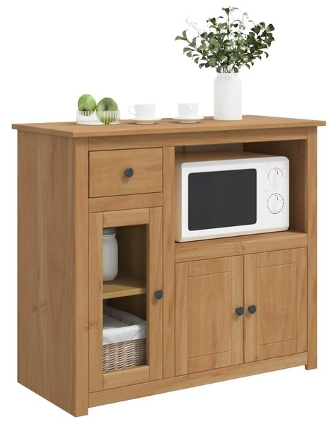 VidaXL Mikró felület fiókkal PANAMA Mézes Viasz 99.5 x 44 x 86.5 cm