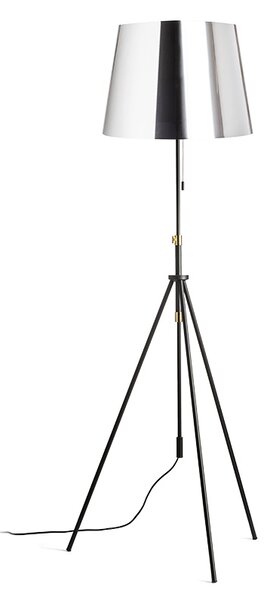 Rendl állólámpa luton/ilusion krómozott fólia fekete fém r14065