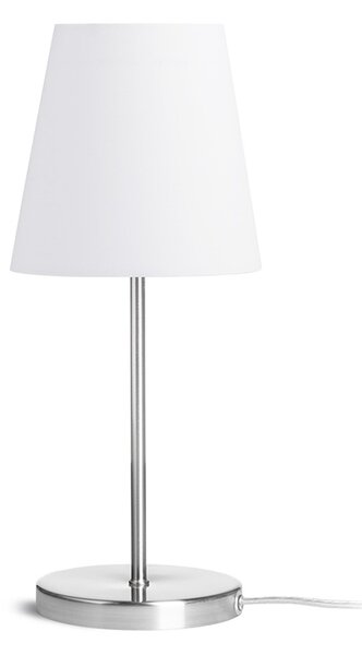 Rendl asztali lámpa nyc/conny 15/15 polycotton fehér nikkel r14048
