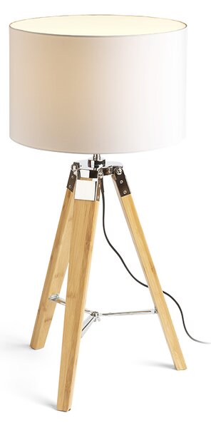 Rendl asztali lámpa alvis/ron 40 polycotton fehér bambusz r14042