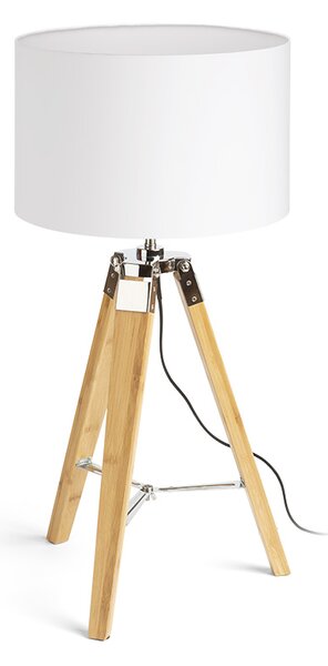 Rendl asztali lámpa alvis/ron 40 polycotton fehér bambusz r14042