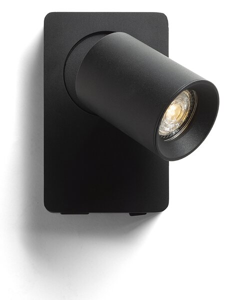 Rendl fali lámpa voltera usb fekete r13764