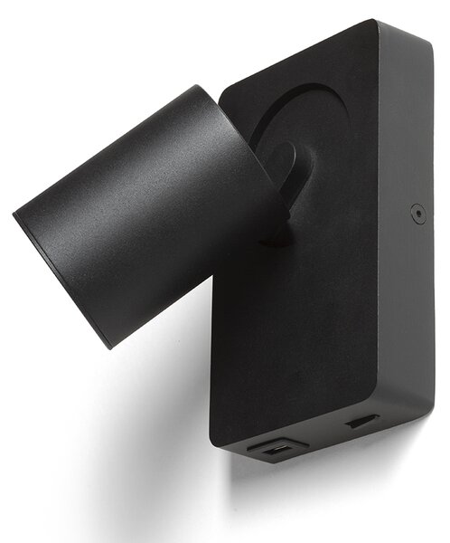 Rendl fali lámpa voltera usb fekete r13764