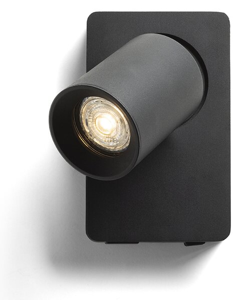 Rendl fali lámpa voltera usb fekete r13764