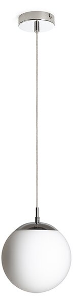Rendl függeszték luna 20 opálüveg króm r13745