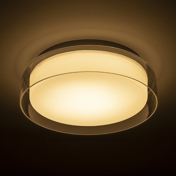Rendl fürdőszobai mennyezeti lámpa venice led 30 átlátszó üveg opálüveg króm IP44 r13685